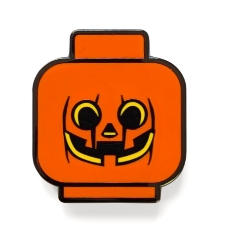 LEGO® Minifigures Enamel Snap Button | Pumpkin Head | Ages 6+