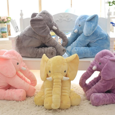 Elephant Baby Sleep Comfort Pillow with Blanket and PP Cotton Stuffing Toyland EU