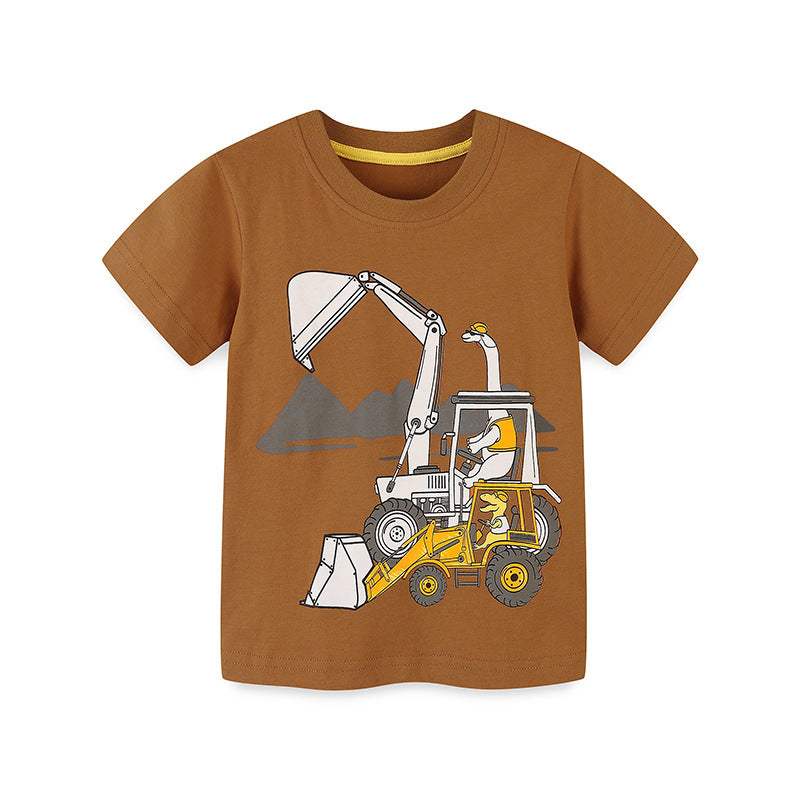Kids' Car Print Short-Sleeve T-Shirt | Cartoon