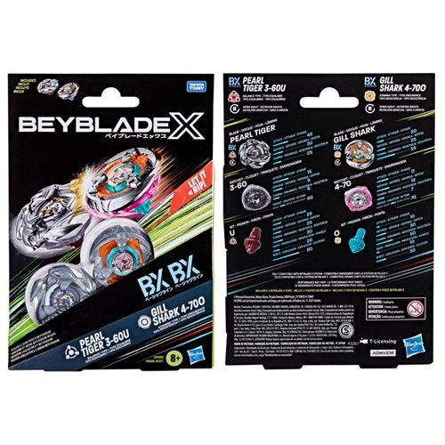 Beyblade X Gill Shark And Pearl Tiger Dual Pack Power