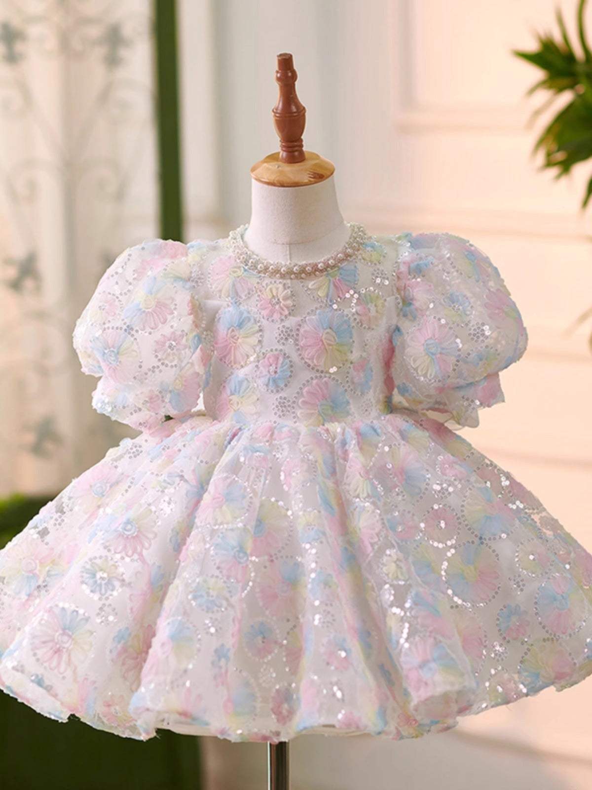 Girls Princess Dress | Bow Print Polyester | Soft Pettiskirt | Ages 2 To 6
