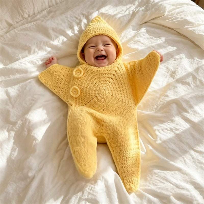 Baby Personalized Crocheted Starfish Onesie | Cotton | Baby & Children's One-Pieces