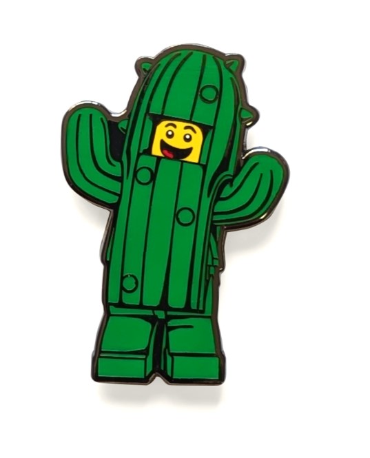 Enamel Button | LEGO® Minifigures Cactus Boy | Snap Button Fastener