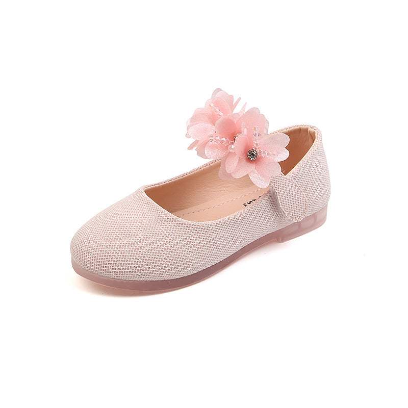Girls' Rhinestone Flats | Non-Slip Sole | Wear-Resistant | Comfortable Fit