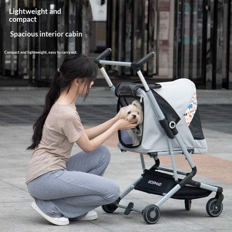 Ultra-Lightweight Foldable Pet Stroller | Aluminum Frame