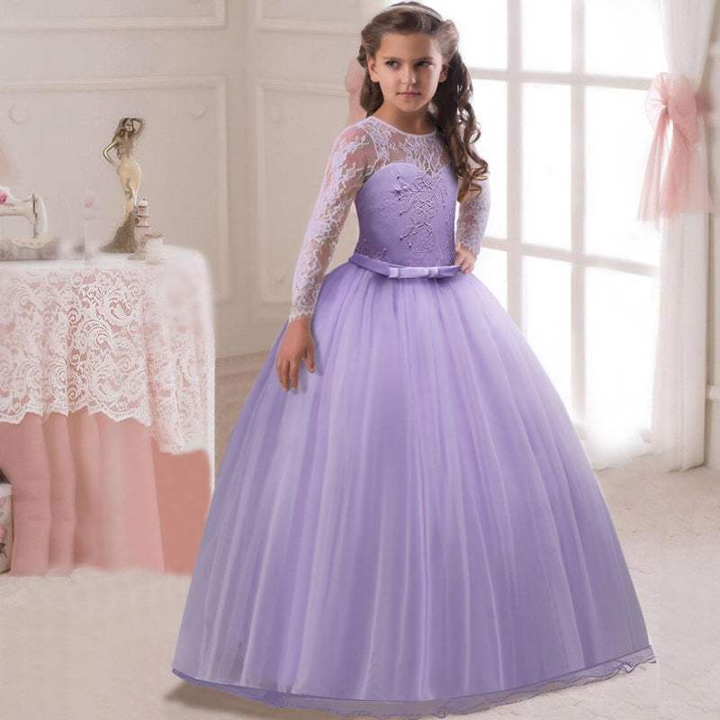Kids' Long Flower Girl Dress | Polyester