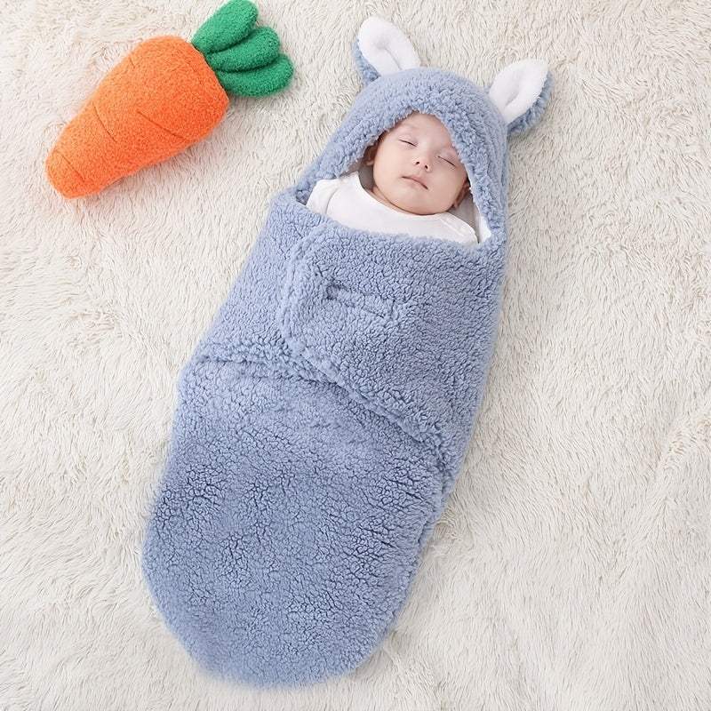 Super Soft Baby Sleeping Bag | Fluffy Fleece Swaddle Blanket | Unisex