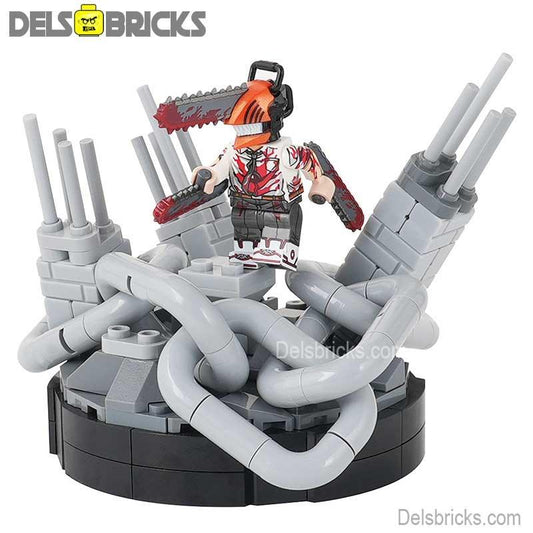Chainsaw Man Denji & War zone Playset Lego Minifigures - ToylandEU
