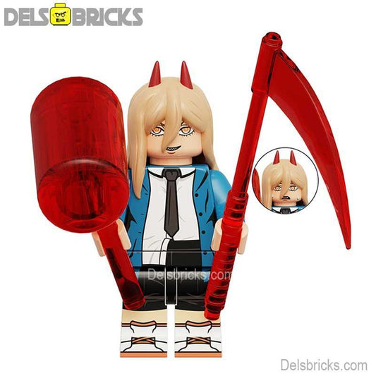 Chainsaw Man Power Lego Minifigures Anime toys - ToylandEU