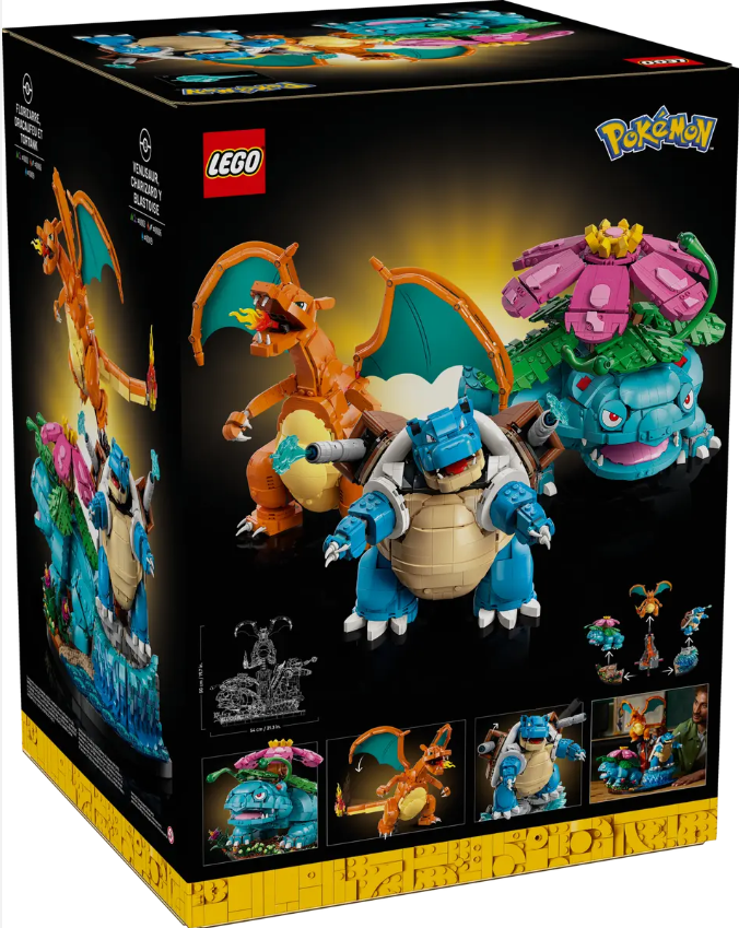 LEGO® Pokémon Set | Venusaur Charizard And Blastoise | 6838 Pieces | Ages 18+