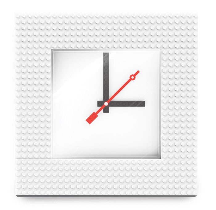 LEGO® Wall Clock | White Buildable Design | Ages 6 Plus | 5010226