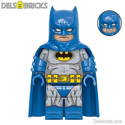 Batman Lego Minifigure Blue Gray Suit Collectible Hero - ToylandEU