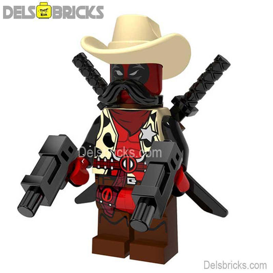Lego Minifigures Deadpool Cowboy Sheriff Figure Collectible