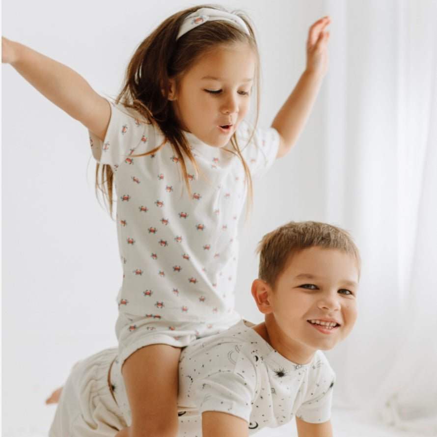 Toddler Organic Tee | Crab All Over Print | Soft Short Sleeve | Unisex Kids