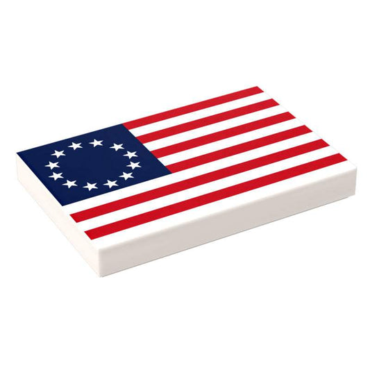 USA Betsy Ross 13 Colonies Flag 2x3 Tile | Custom Printed Tile | B3 Customs