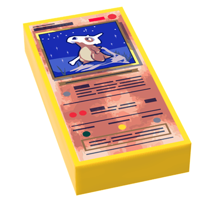 Bone Helmet Pocketball Card | 1x2 Tile | Minifig Accessory | B3 Customs