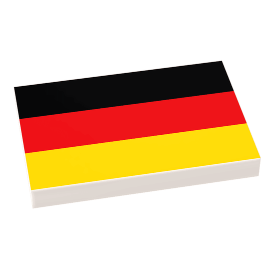 Germany Flag Tile | 2x3 Tile | Custom Printed | B3 Customs