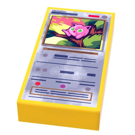 Pink Balloon Pocketball Card | 1x2 Tile | Minifig Accessory | B3 Customs