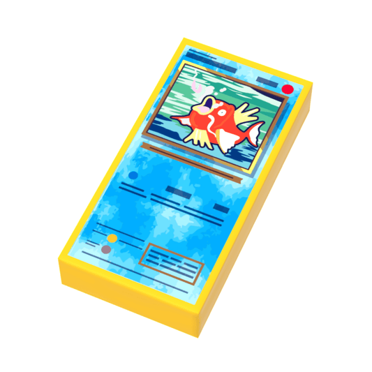 Splash King Pocketball Card | 1x2 Tile | Minifig Accessory | B3 Customs