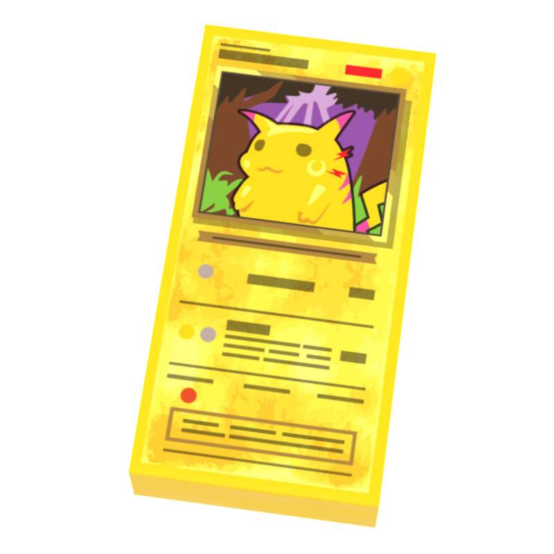 Bolt Buddy Pocketball Card | 1x2 Tile | Minifig Accessory | B3 Customs