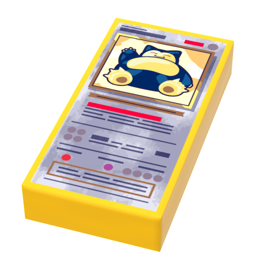 Sleepy Giant Pocketball Card | 1x2 Tile | Minifig Accessory | B3 Customs