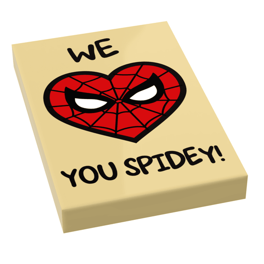 Decorative Tile | 2X3 Inch Small Sign | Spider Man Design | Shelf Display