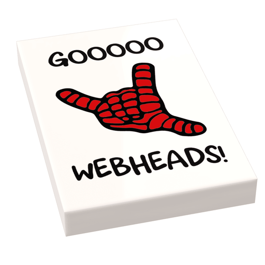 Brick Building Tile | Spider Man Design | 2x3 Size | Custom Fan Sign