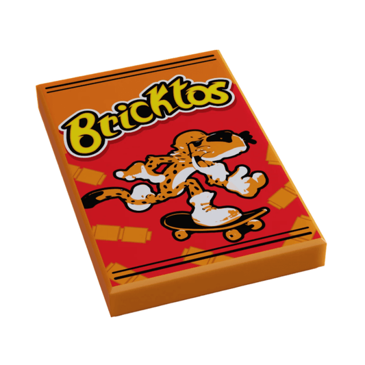 Bricktos Minifig Snack | 2x3 Tile | B3 Customs