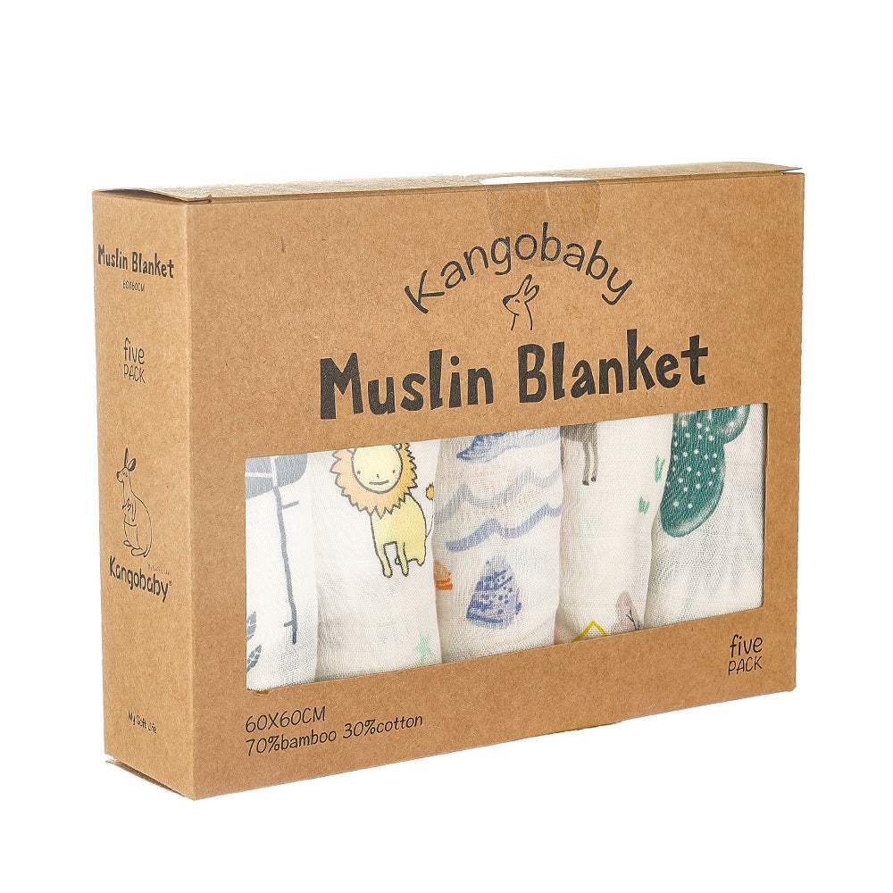 Baby Gauze Saliva Towel Bib | Bamboo Fiber Blend