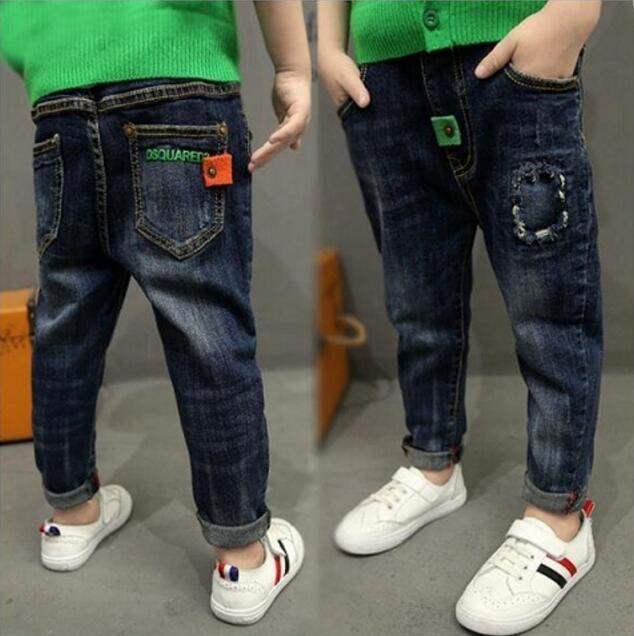 Boys' Letter Denim Trousers | Sizes 110-150 cm