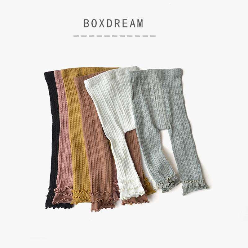 Girls' Thin Combed Cotton Leggings | Cropped | Six Colors