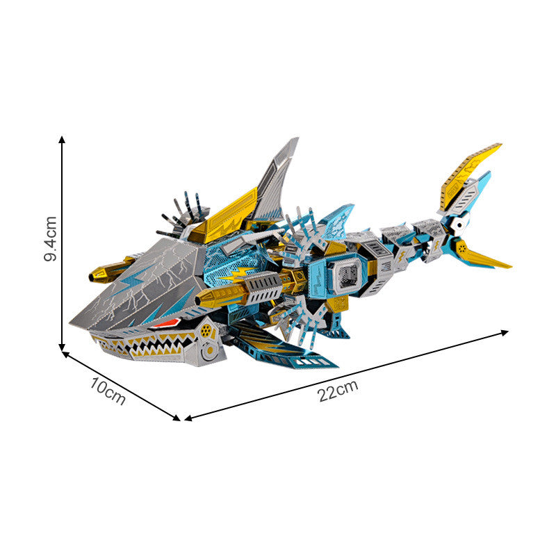 Deep Sea Tiger Shark 3D Metal Puzzle Toy - ToylandEU