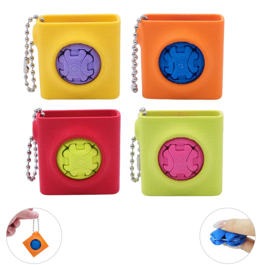 3D Printed Pocket Fidget Squeeze Toy | Ball Chain