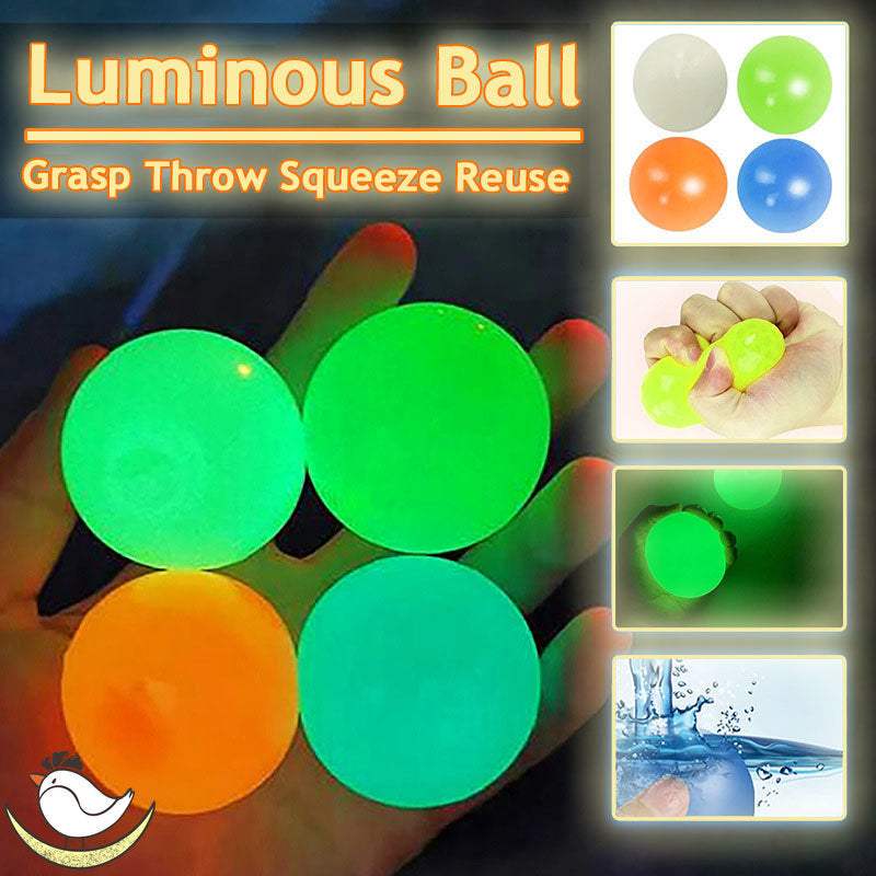 Luminous Sticky Ball Toys | Glow In The Dark