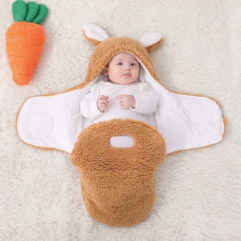 Super Soft Baby Sleeping Bag | Fluffy Fleece Swaddle Blanket | Unisex