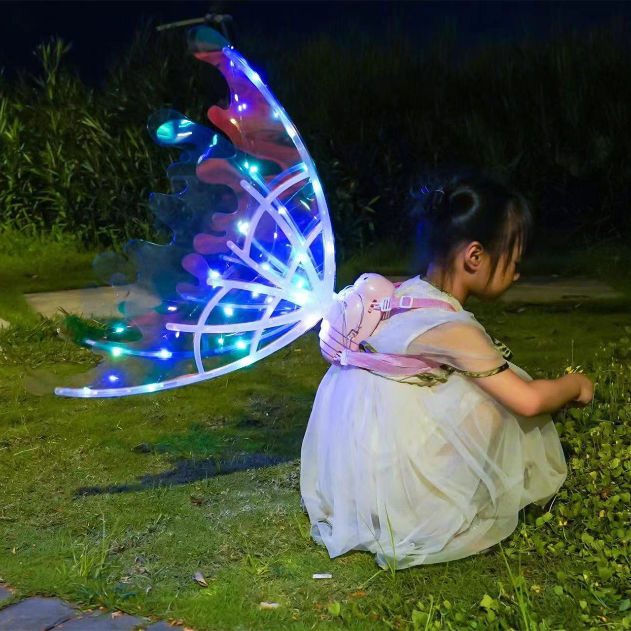 Glowing Butterfly Fairy Wings for Girls - Adjustable, Musical, and Multipurpose - ToylandEU