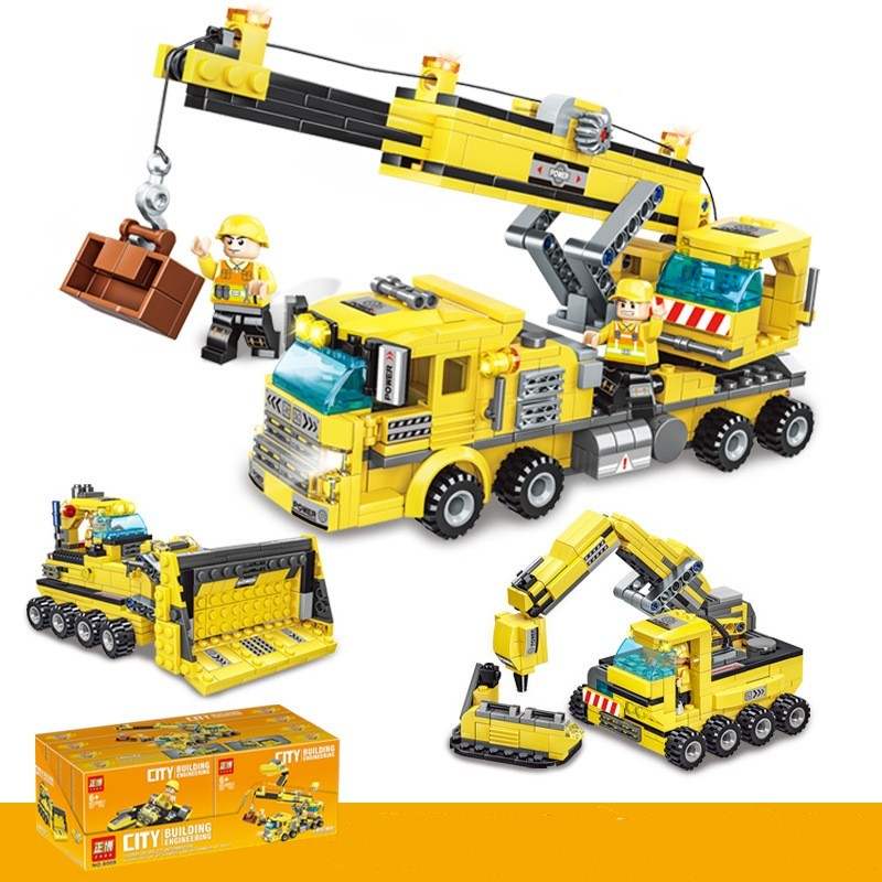 Construction Vehicle Assembly Building Block Toy Car Set | ABS Plastic