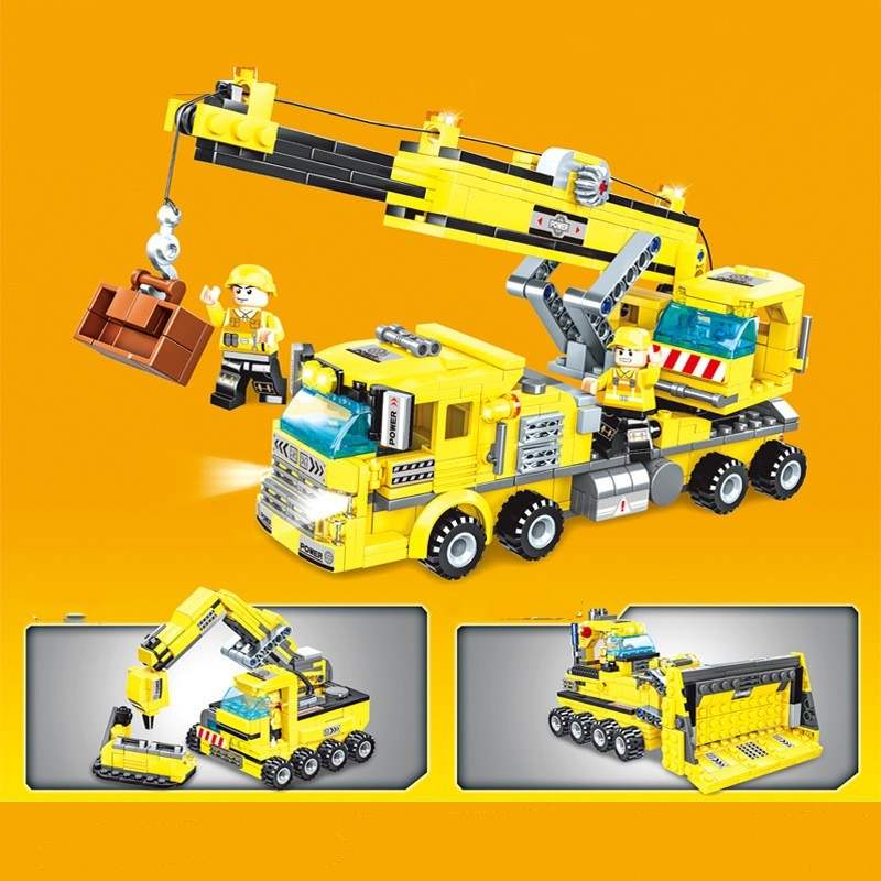 Construction Vehicle Assembly Building Block Toy Car Set | ABS Plastic
