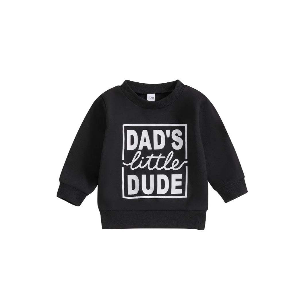 Boys' Dad's Little Dude Sweater | Long Sleeve