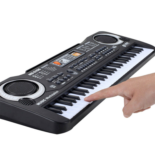 Portable 61-Key Electronic Keyboard with Built-In Microphone for Kids - ToylandEU