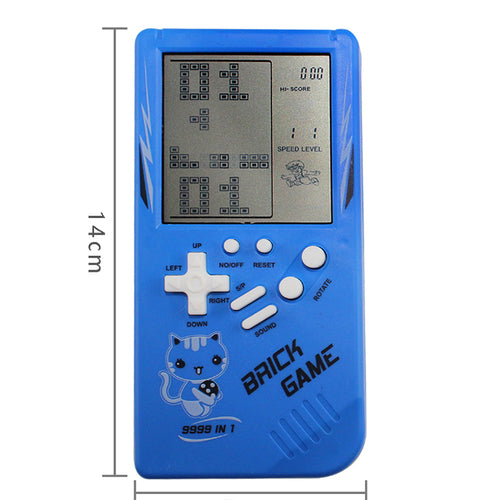 Classic Yellow Retro Childhood Tetris Handheld Game Player