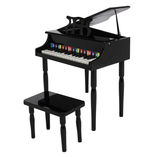 30-Key Children's Wooden Piano with Music Stand - Easy-to-Use and Durable Musical Toy for Kids