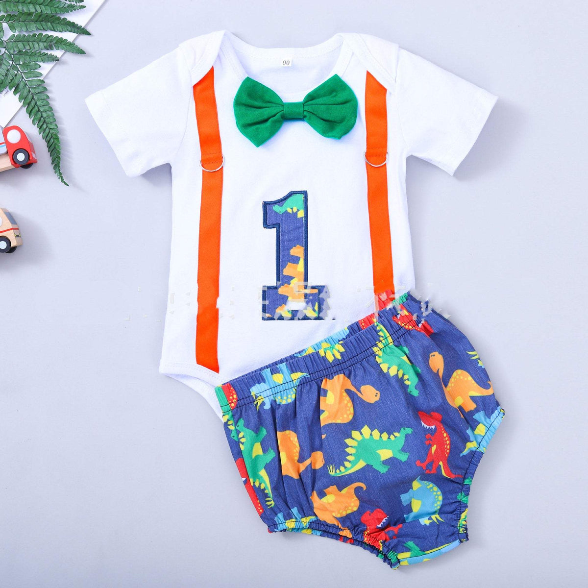 Baby Summer Birthday Romper With Shorts | Soft-Treated Fabric