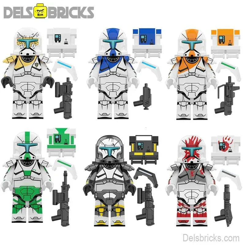 Delta Squad Commandos Set of 6 Lego Star Wars Minifigures Custom Toys - ToylandEU