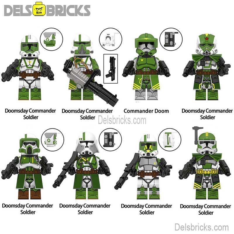 Doom's Unit Doomsday Quad Clone troopers Set of 8 | Lego Minifigures Custom Toys - ToylandEU
