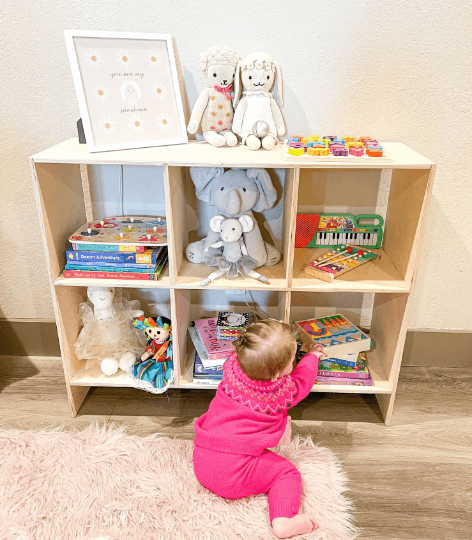 Toy Storage | 1/2 Inch Baltic Birch | 36 Inch Wide | Montessori
