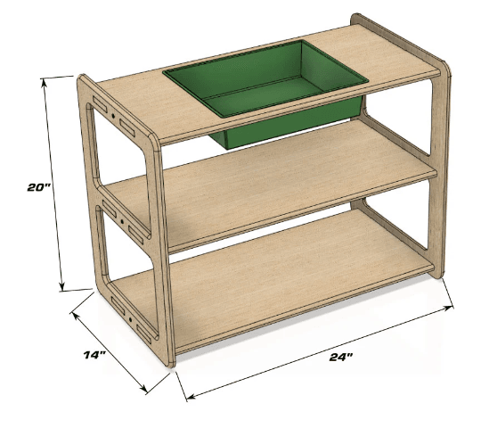 Sensory Table | 1/2 Inch Baltic Birch | Untreated Plywood | Kids Play
