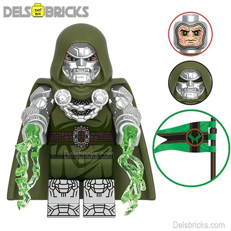 Dr Doom Fantastic Four Lego Minifigures Custom Toys Marvel MCU 4 - ToylandEU