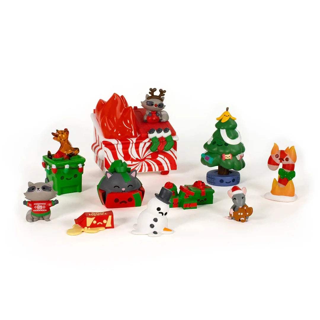 Advent Calendar | 12 Day Vinyl Art Toy Set | 11 Mini Figures Plus 1 Large | Holiday Mystery Gift
