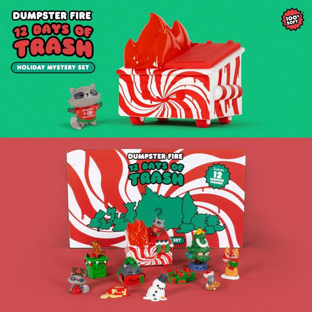 Advent Calendar | 12 Day Vinyl Art Toy Set | 11 Mini Figures Plus 1 Large | Holiday Mystery Gift